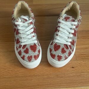 Betsy Johnson -  SB-SIDNY Rhinestone Sneakers New without tags size 8